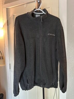 Columbia Charcoal Gray Full-Zip Fleece Jacket